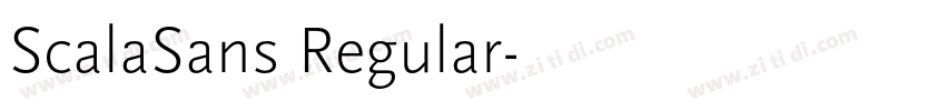 ScalaSans Regular字体转换
